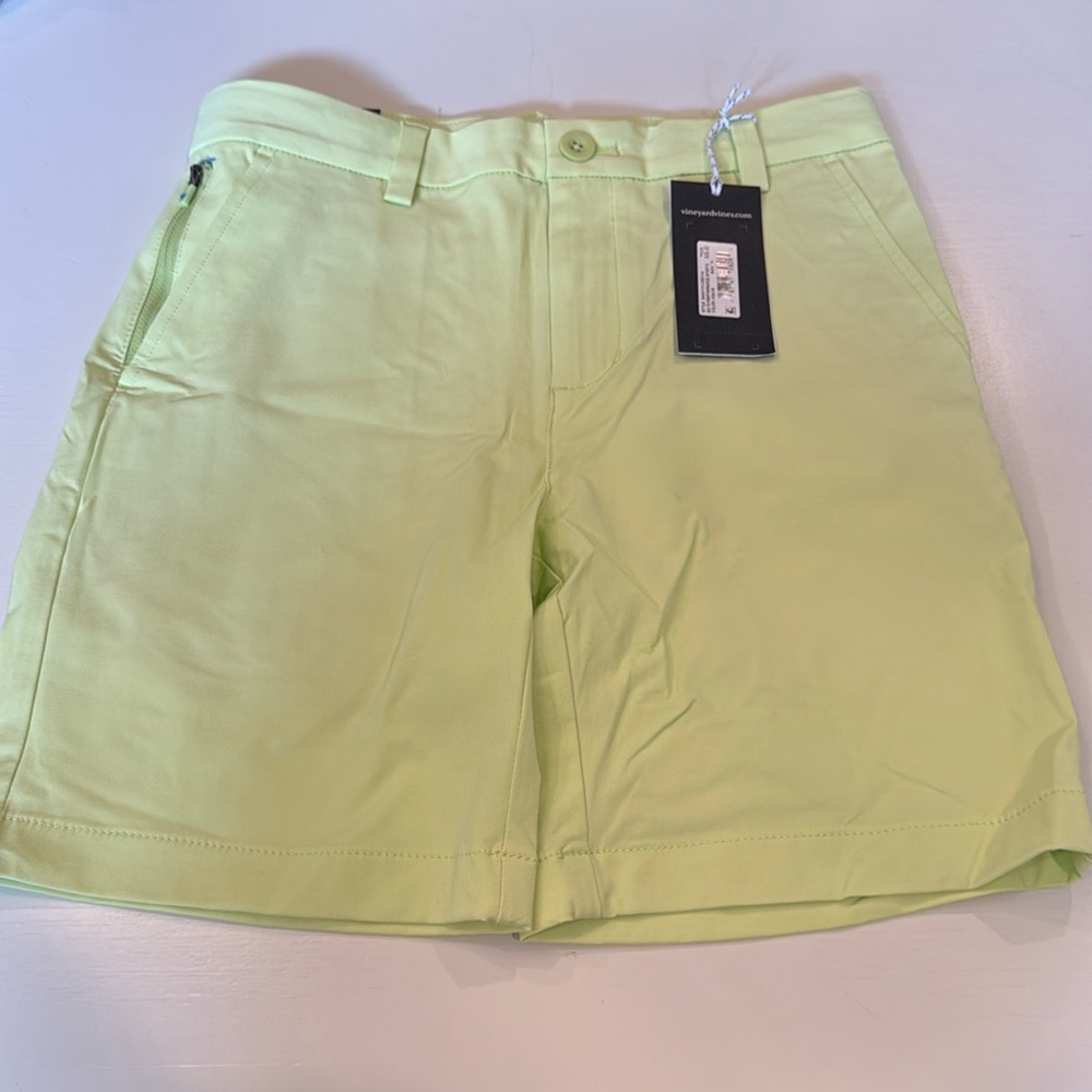 Vineyard Vines Kids Lime Green Shorts